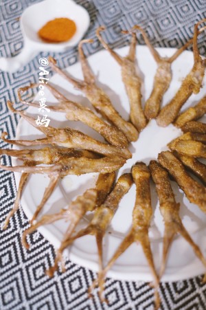 Oven Version of Fried Duck Tongue recipe