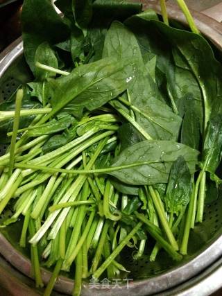 Sesame Oil Spinach recipe