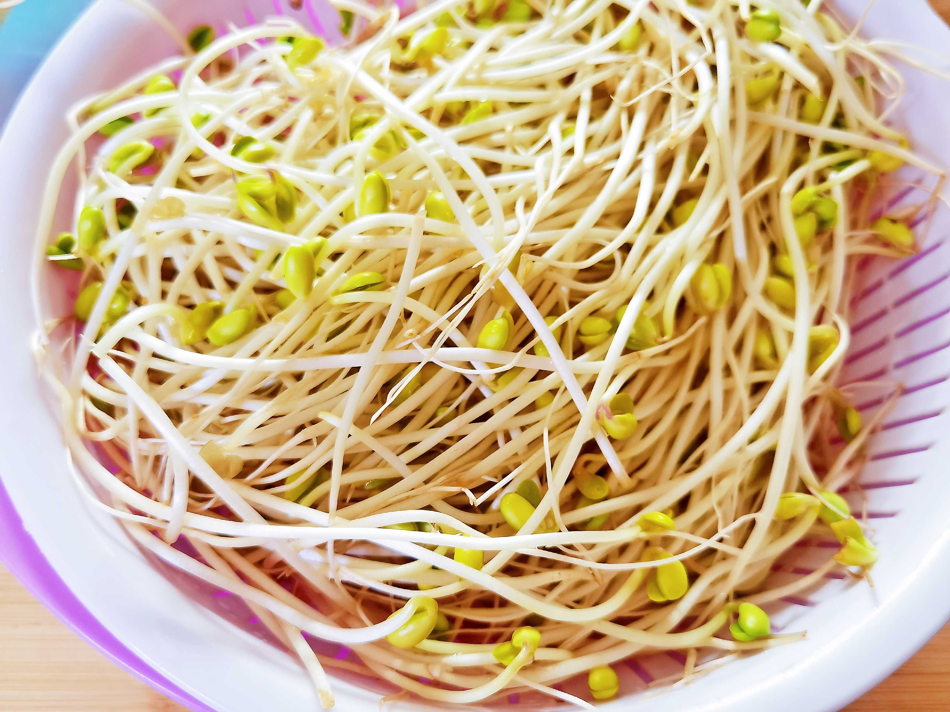 Home-cooked Small Stir-fry with Super Rice-soybean Sprouts Fried in Oily Dregs recipe