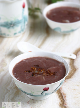 Sweet-scented Osmanthus Red Bean Barley Rice Cake Soup recipe