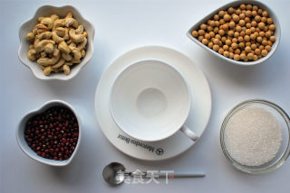 #trust之美#red Bean Cashew Soy Milk recipe