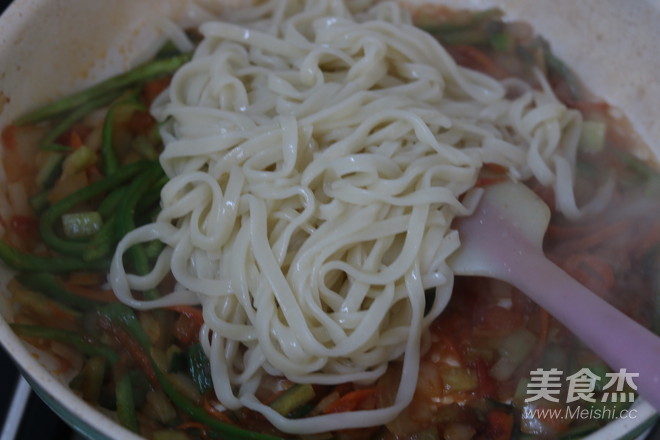 Home-style Vegetarian Fried Noodles recipe