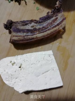 Steamed Tofu with Bacon recipe