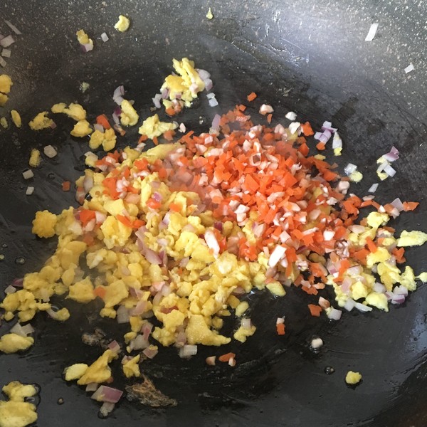Colorful Shrimp Fried Rice recipe