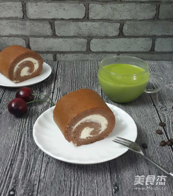 Mascarpone Coffee Condensed Milk Cotton Roll recipe