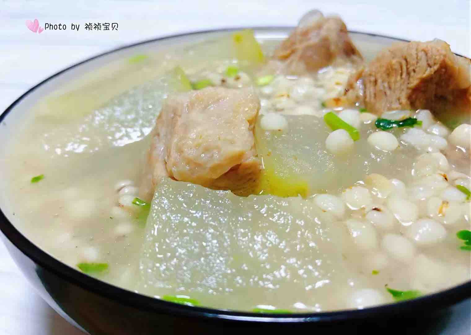 Winter Melon and Barley Pork Rib Soup recipe