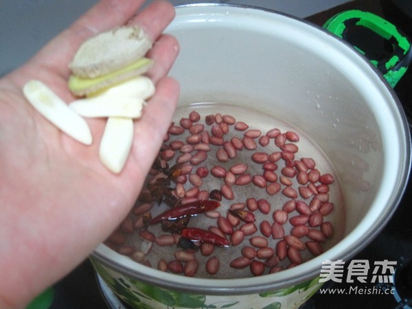 Sour Radish Mixed with Peanuts recipe