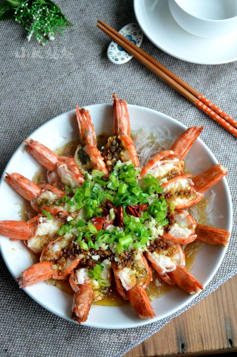 Steamed Shrimp with Garlic recipe