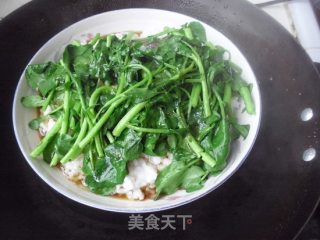 Fancy Rice-steamed Rice with Watercress and Egg recipe