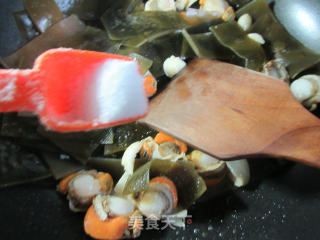 Fried Kelp with Scallop Meat recipe