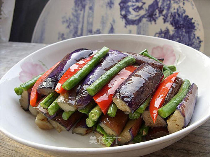 Long Bean Grilled Eggplant recipe