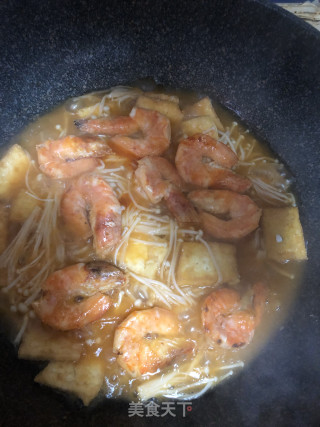 Braised Prawns with Tofu recipe