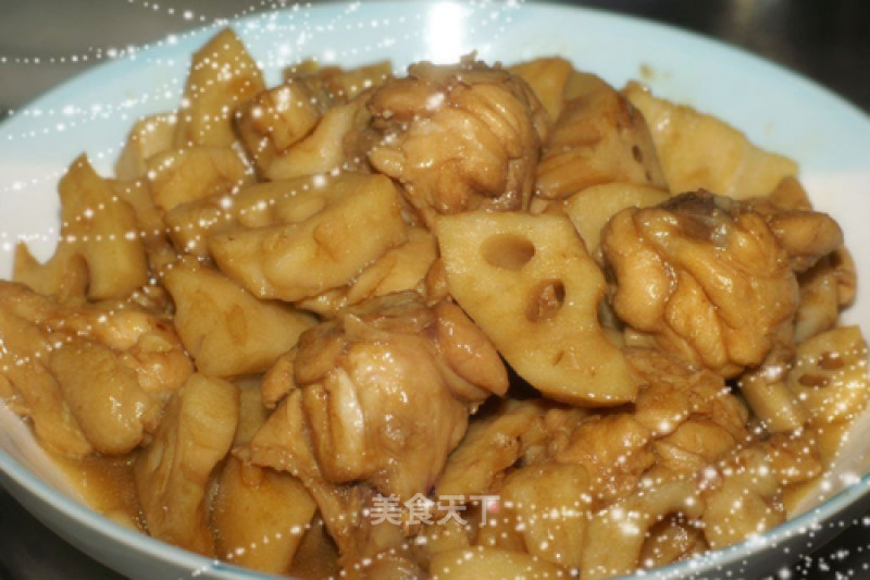 【creative New Dishes】--- Braised Chicken Wing Roots with Lotus Root recipe