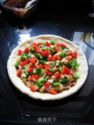 New Orleans Grilled Chicken Pizza recipe