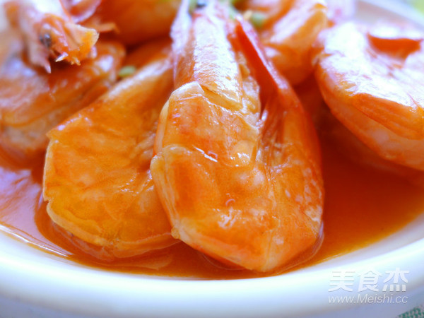 Finger-sucking Braised Prawns recipe