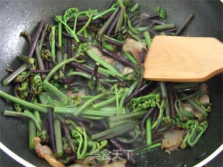 Fried Bacon with Bracken recipe