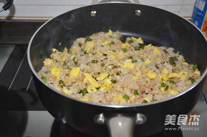 Fried Rice with Cowpea and Egg recipe