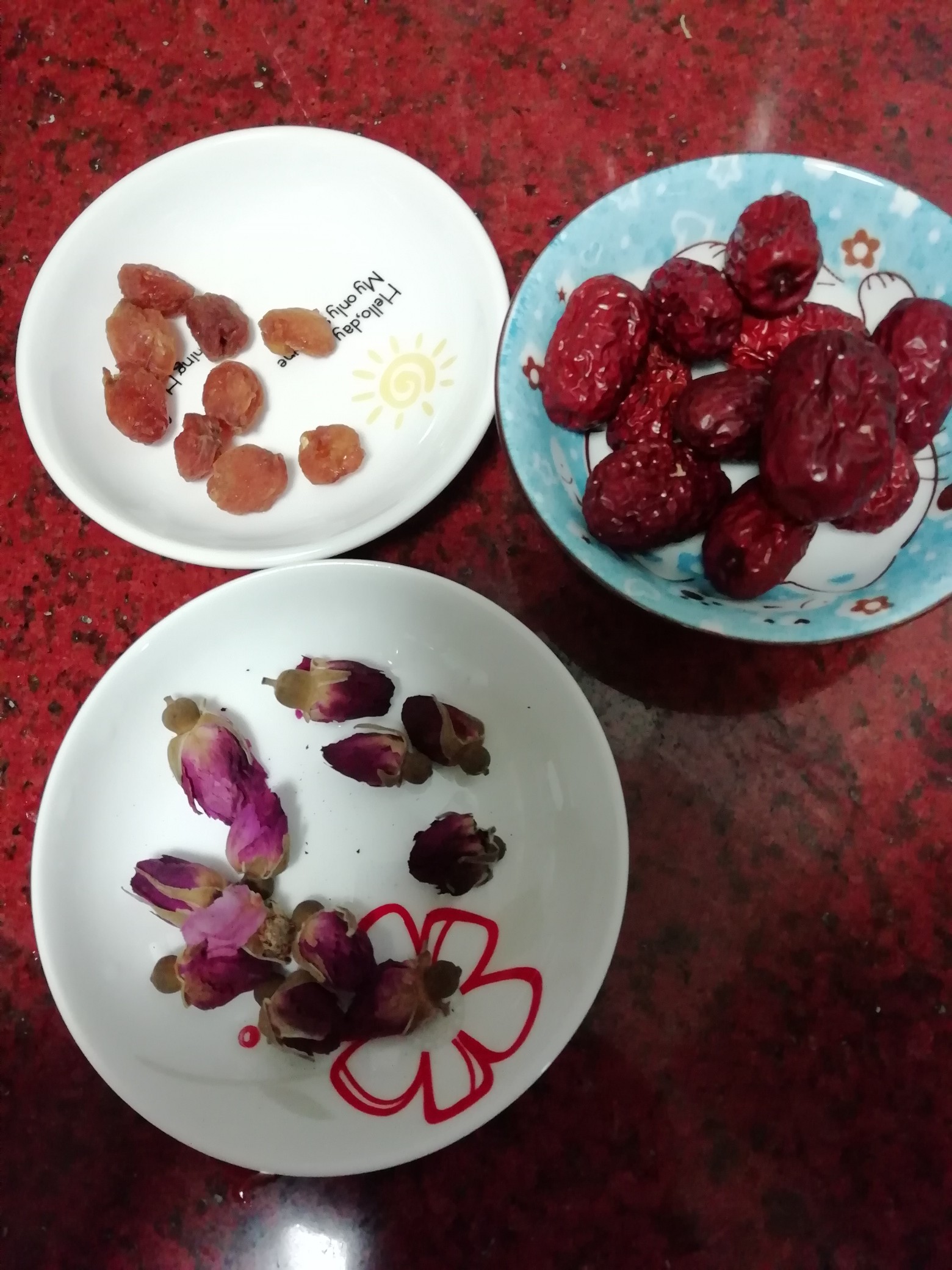 Sweet Congee with Roses recipe