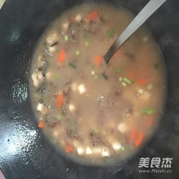 Rice and Beef Rice Cake Soup recipe