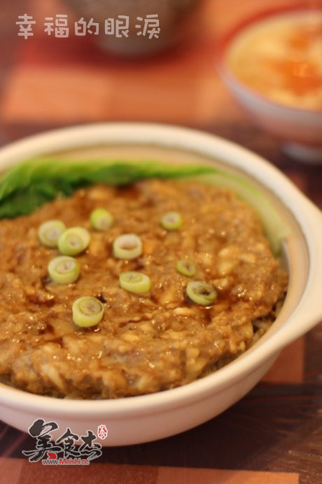 Claypot Rice with Horseshoe Meatloaf recipe