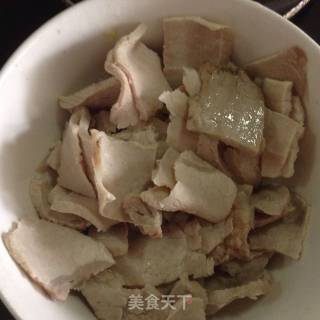 Twice-cooked Pork with Green Pepper and Onion recipe