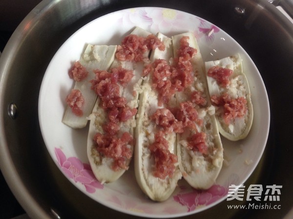 Steamed Eggplant with Minced Meat recipe