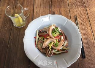 Octopus Mixed with Ginger recipe