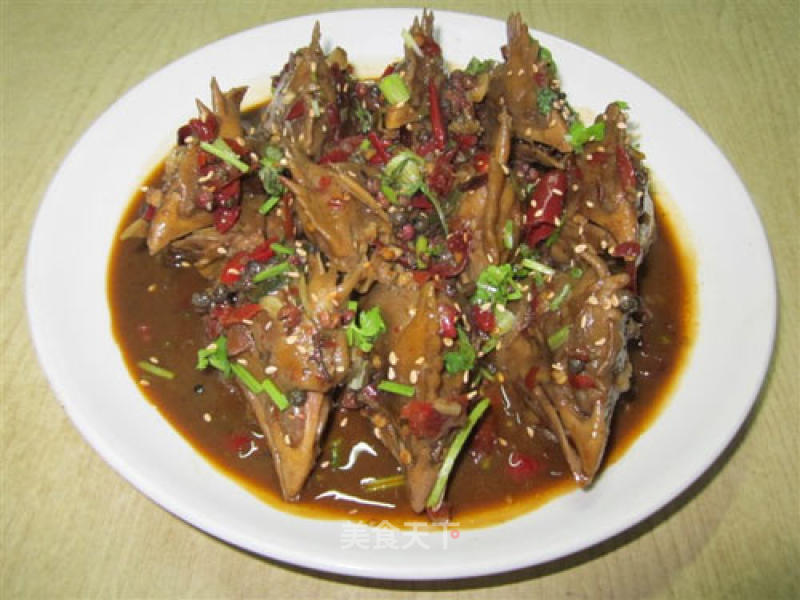 Chicken Head with Spicy Sauce recipe