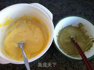 Matcha Pattern Chiffon Cake recipe