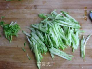 Cucumber Golden Needle Egg Dried recipe