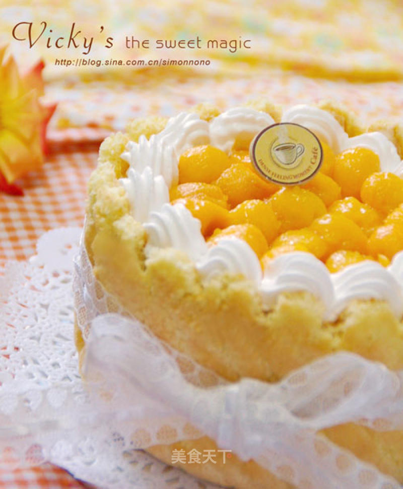 Birthday Cake for My Mother--【mango Cheesecake】no Baking recipe