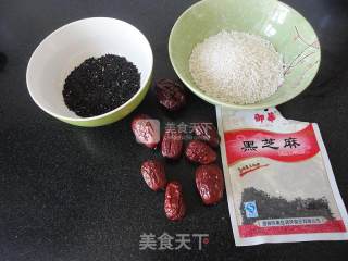 Black Rice, Red Dates, Corn Sugar and Glutinous Rice Cake recipe