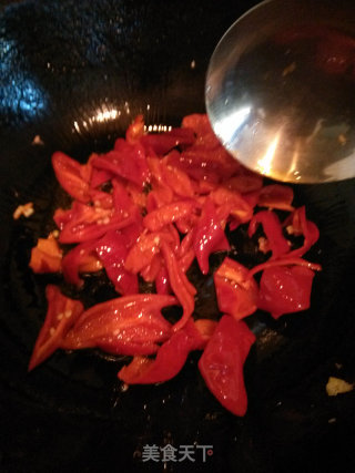 Scrambled Eggs with Red Bell Pepper recipe