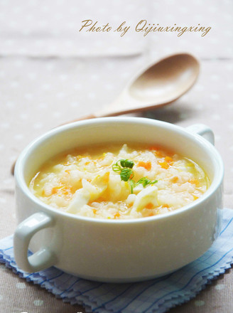 Carrot Congee with Salted Duck Eggs recipe