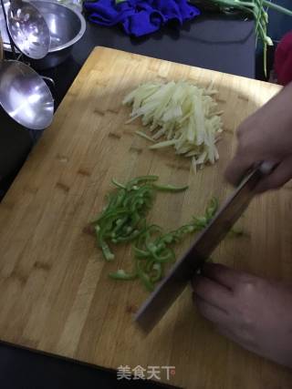 Green Pepper and Potato Shreds recipe