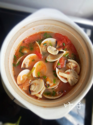 Clam Soup with Assorted Tomatoes recipe