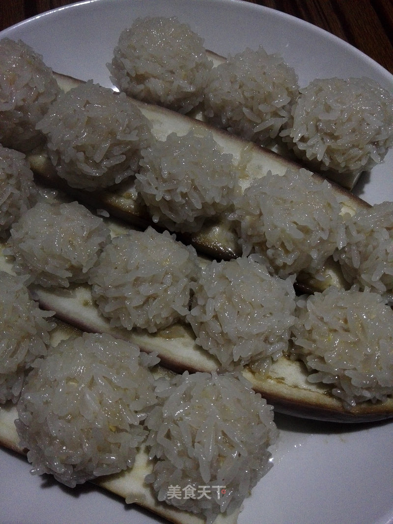Steamed Glutinous Rice Balls recipe