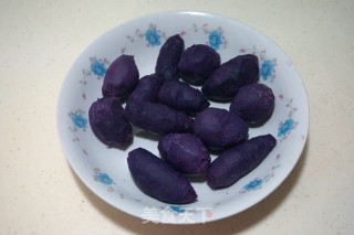 #trust之美#thousand-layer Purple Sweet Potato Hair Cake recipe