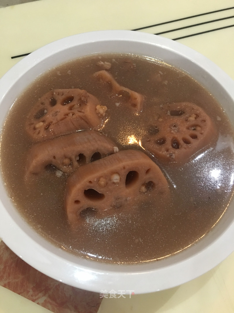 Lotus Root and Barley Bone Soup recipe