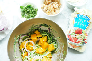 Mint Mango Shrimp Salad in Southeast Asia in One Second recipe