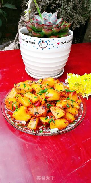 Wild Garlic Laoganma Potatoes recipe