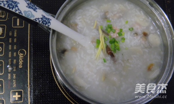 Mushroom Seafood Congee recipe