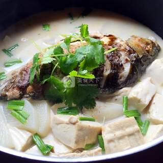 Carp, Radish and Tofu Soup recipe