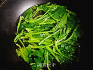 #团圆饭#peanuts Mixed with Spinach recipe