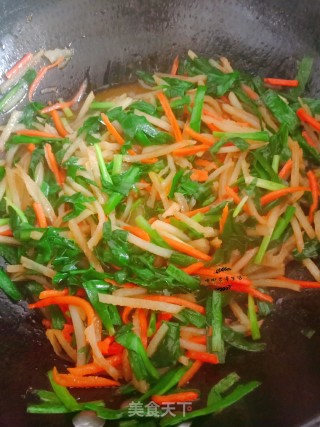 Vegetarian Stir-fried Three Silk recipe