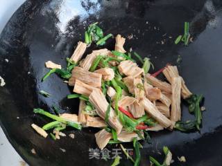 Fried Spinach with Yuba recipe