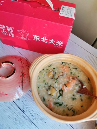 A Bowl of Warm-hearted and Stomach-warming Shrimp and Abalone Porridge on Cold Winter Days recipe