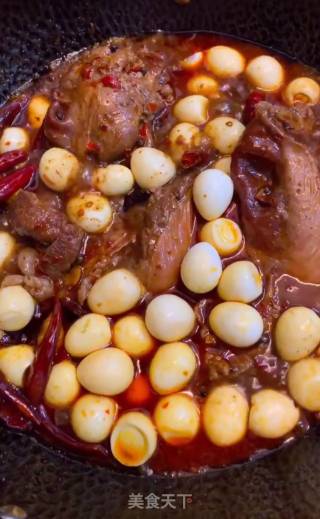 Stewed Quail Eggs with Heart-protecting Meat recipe