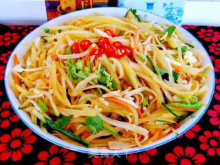 Thousands of Potato Shreds with Cold Dressing recipe