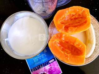 Papaya Banana Yogurt Shake recipe